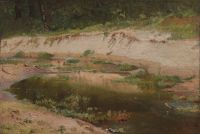 Лесной ручей 1895.Этюд - Шишкин