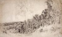 Овраг в Козловке-Засеке. Группа деревьев. 1873 36,4х60,4 - Шишкин